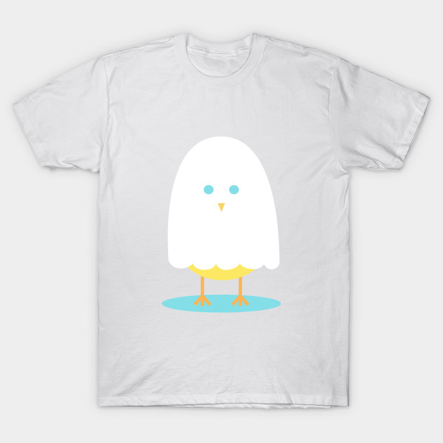 Halloween chick in ghost costume T-Shirt-TOZ